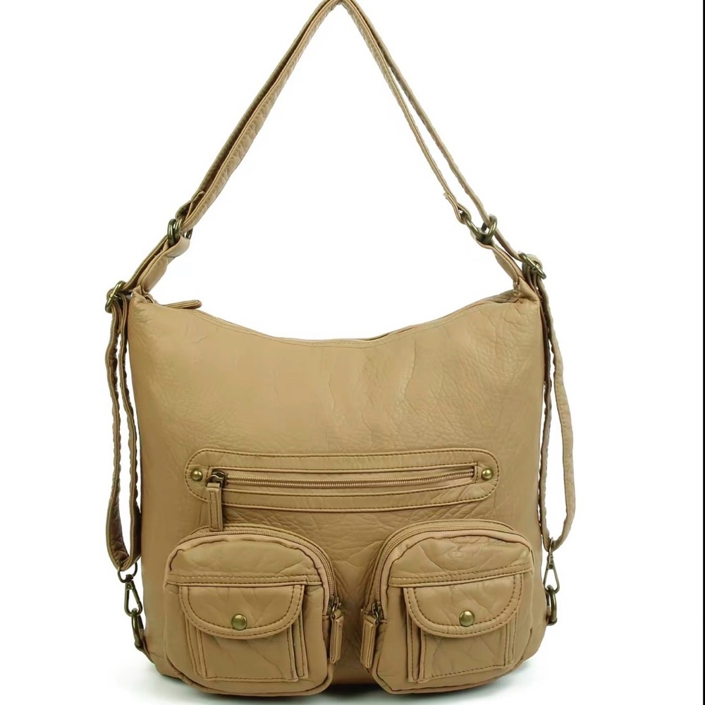 NWT Ampere Creations Convertible Soft Vegan Leather Multi-functional 3 in 1